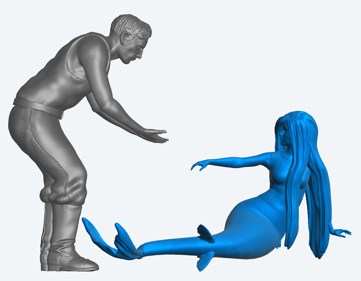 SCALE MODEL SHIP CREW Mermaid – Reclining TG105