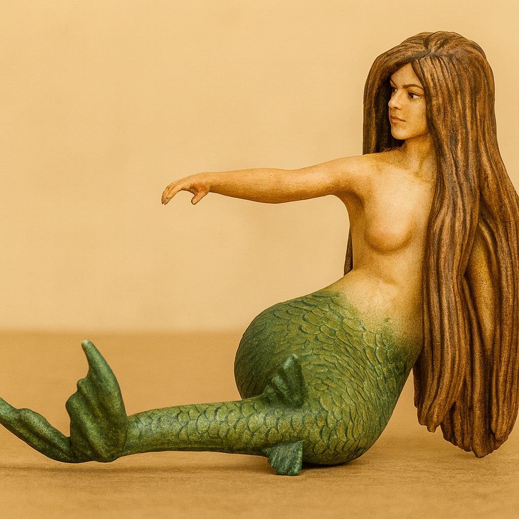 TG105 SCALE MODEL SHIP CREW Mermaid – Reclining with One Arm Raised
