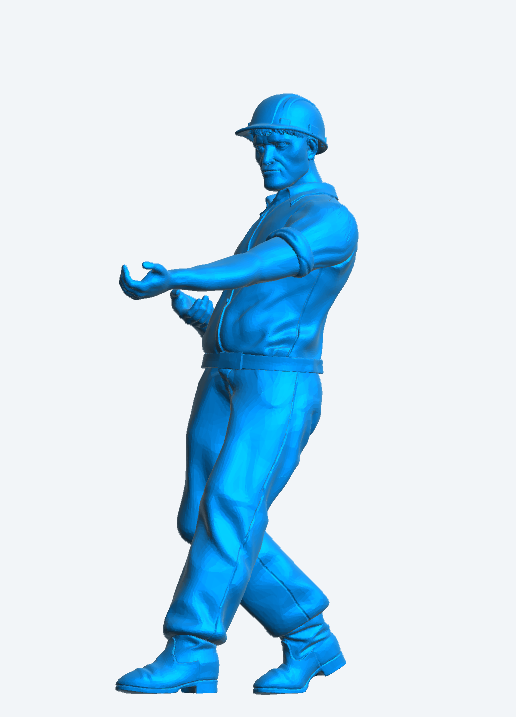 TG12A Pusher Springer Tug Captain crew figure Unpainted