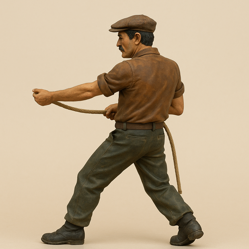 Dumas Scale Tug Deck crew figures TG12