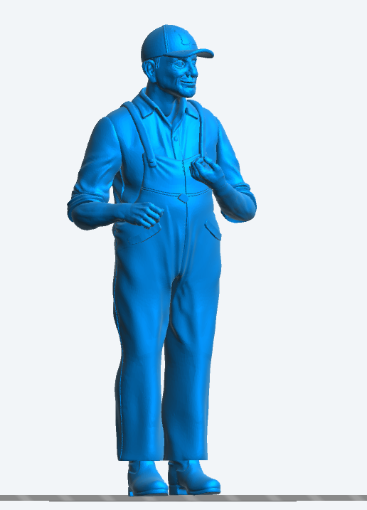 TG24B Scale Model Unpainted Fisherman Figure | Jager Hobby