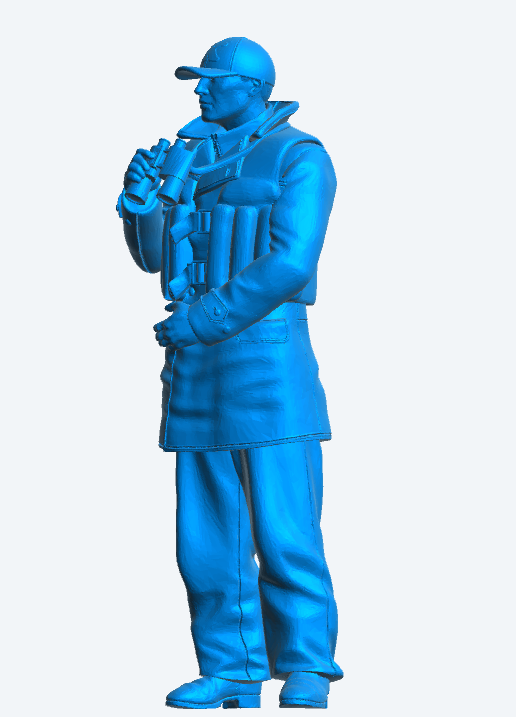 TG33C – Modern Unpainted Fishing Crewman – Scale Model Figure