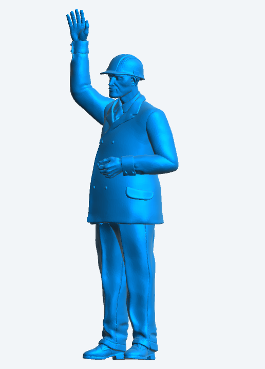 Jager Hobby TG38B – Scale Model Modern Commercial Crew Figure in Suit with Hard Hat – Hand Raised