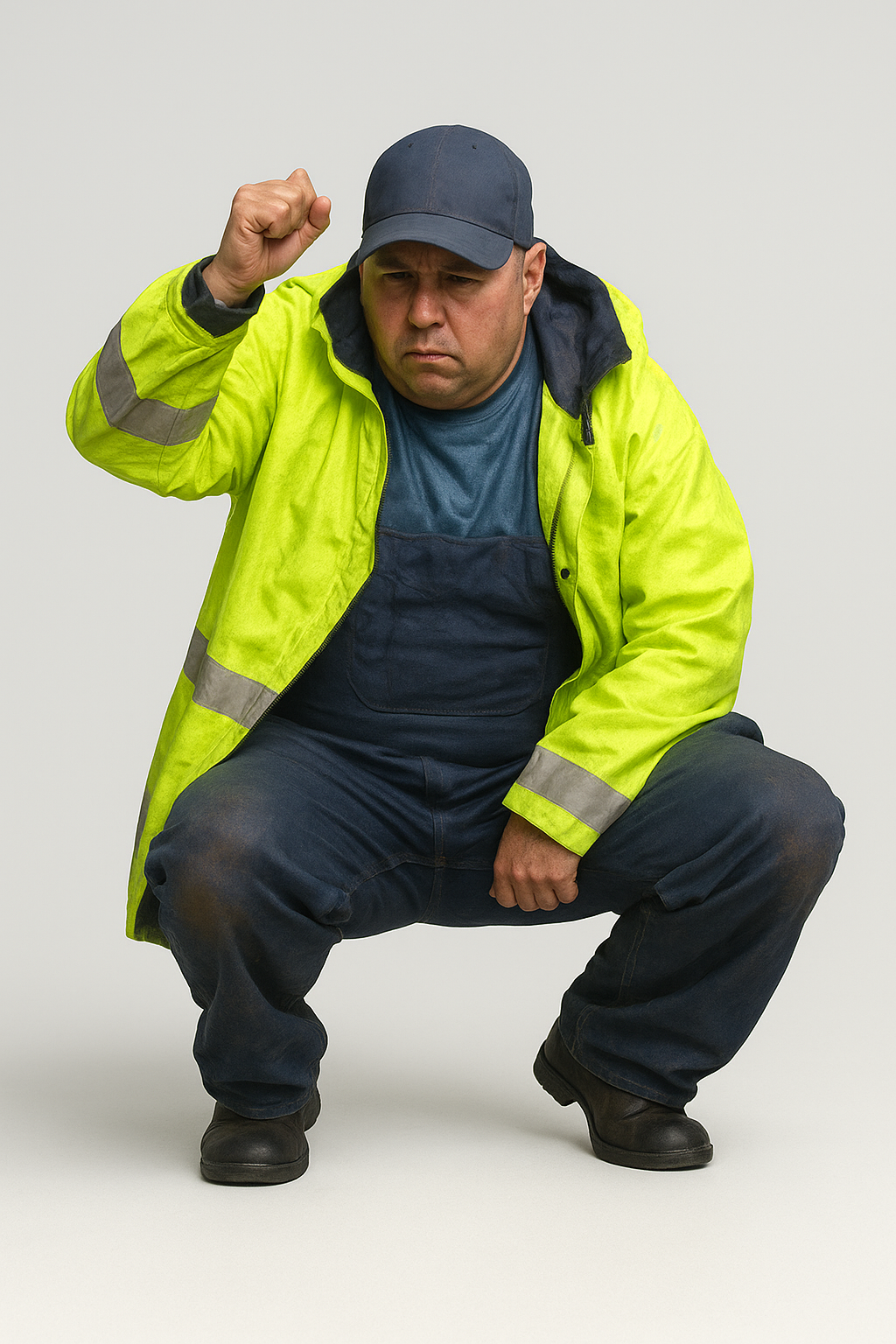 TG41 – Modern Fisherman Crouching  | Scale Model Figure for Boats