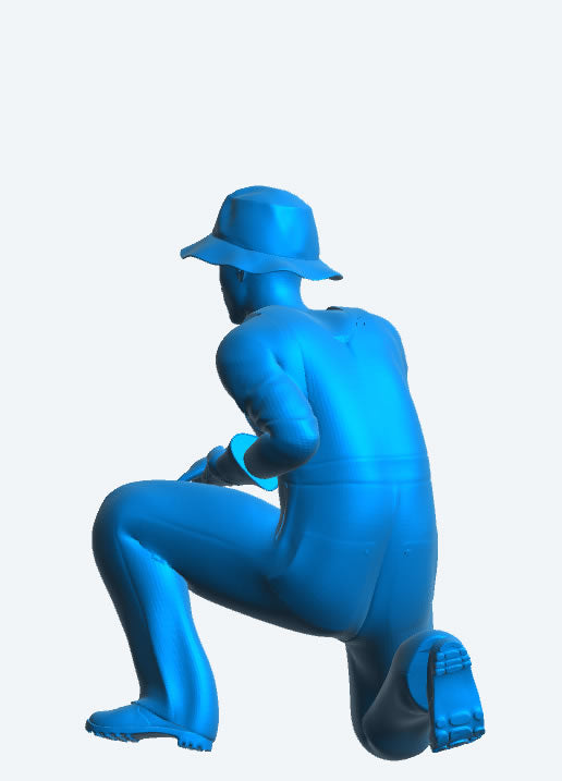 TG71 – Multi-Scale Model Crew Figure: Kneeling Fishing Boat Crewman with Fish