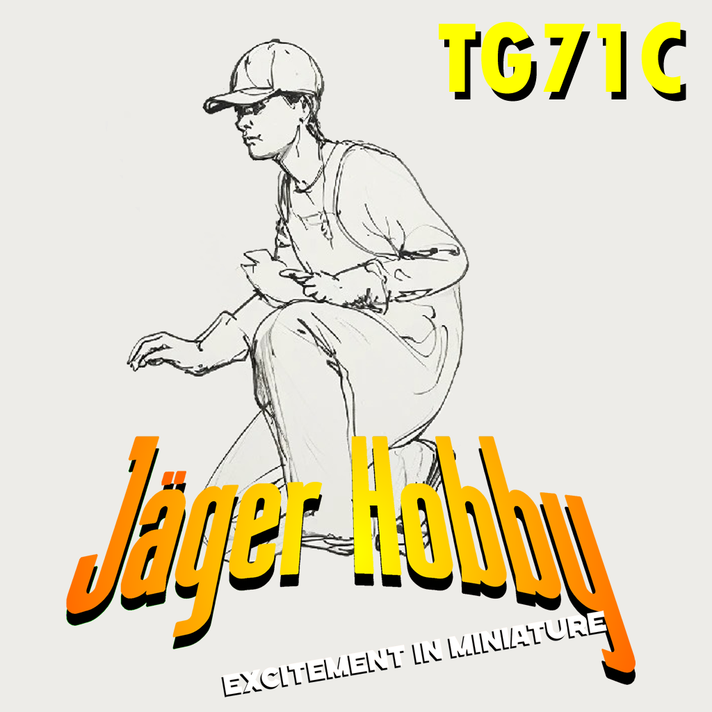 TG71c – Multi-Scale Model Crew Figure Crewman with Fish – Wearing Baseball Cap