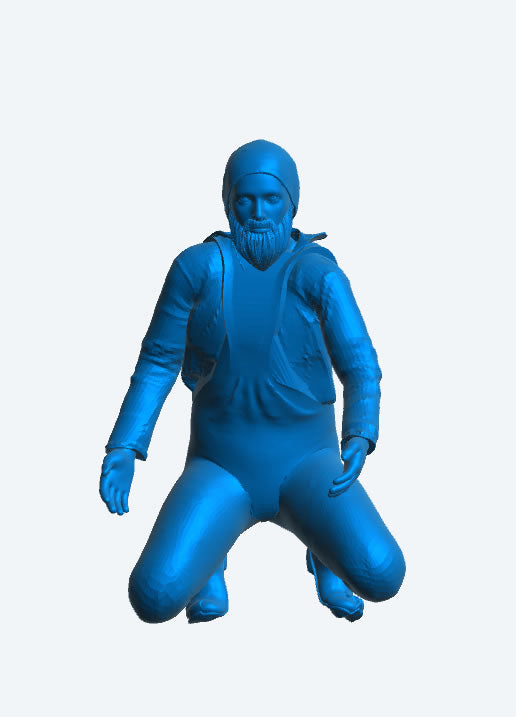 Scale fishing boat Kneeling Deck Crew TG74