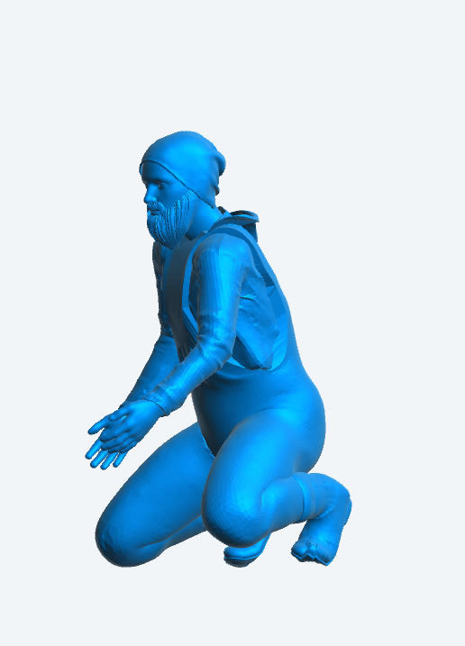 Scale fishing boat Kneeling Deck Crew TG74