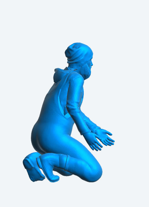 Scale fishing boat Kneeling Deck Crew TG74