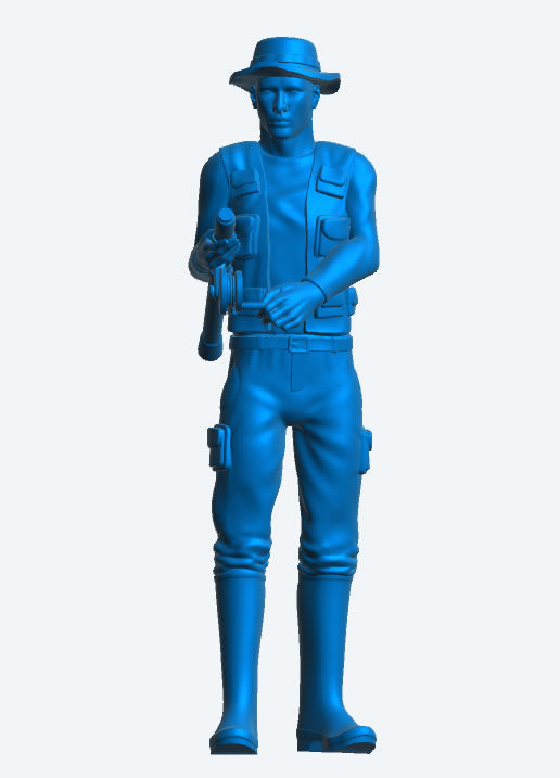 TG80 Fisherman with Rod Scale Model Figure TG80