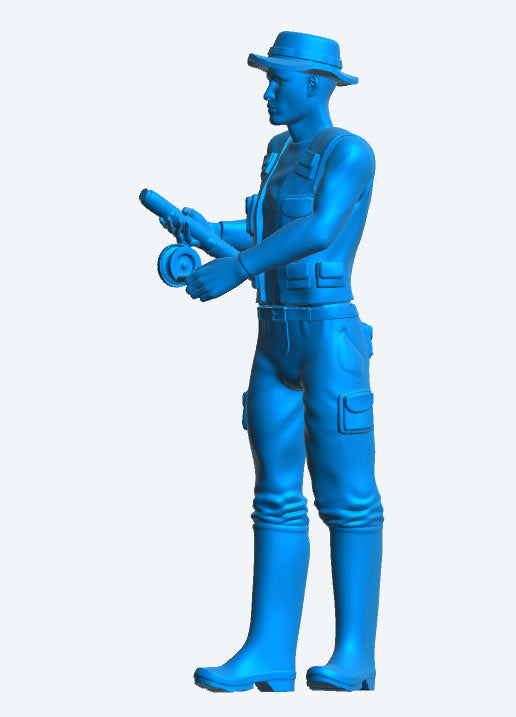 TG80 Fisherman with Rod Scale Model Figure TG80
