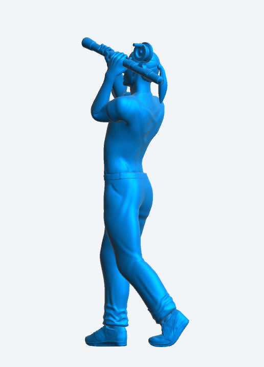 Scale Model Figure Modern Woman Casting Fishing Rod TG83