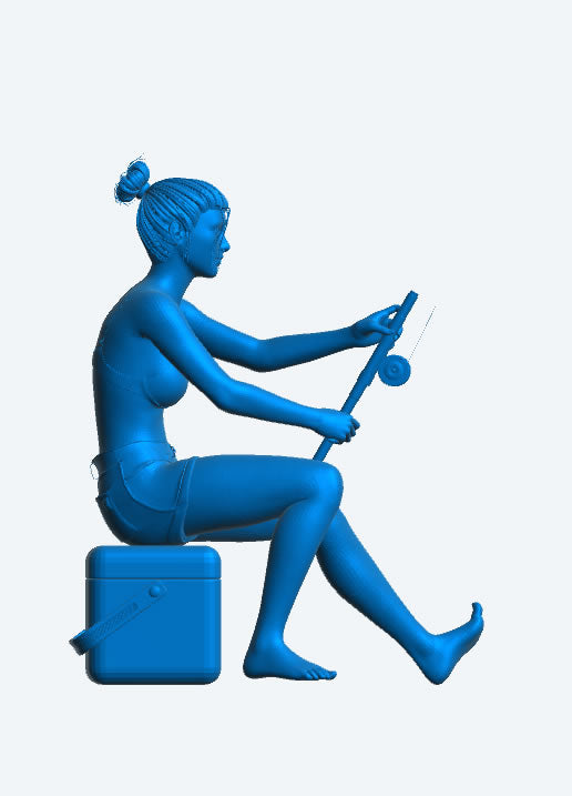 Fairey Huntsman Model Boat Crew figure Woman TG89