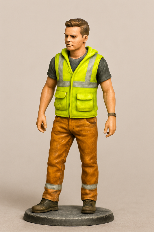 model figure Relaxed Modern Sailor – Walking Pose in Jeans