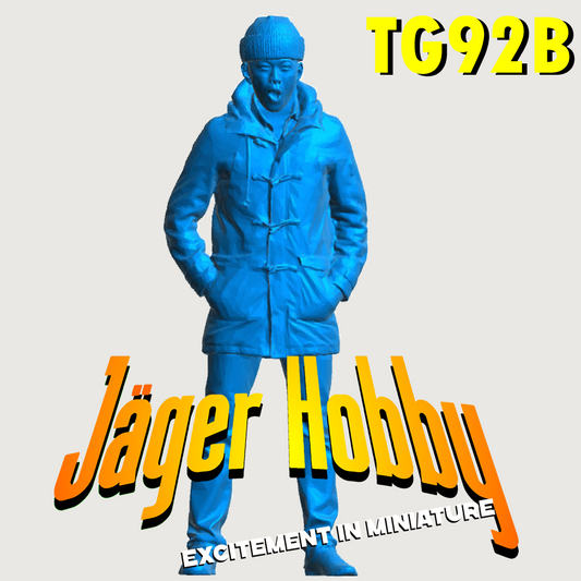 TG92B Model Deck Crewman in Duffle Coat & Wool Cap – Hands in Pockets