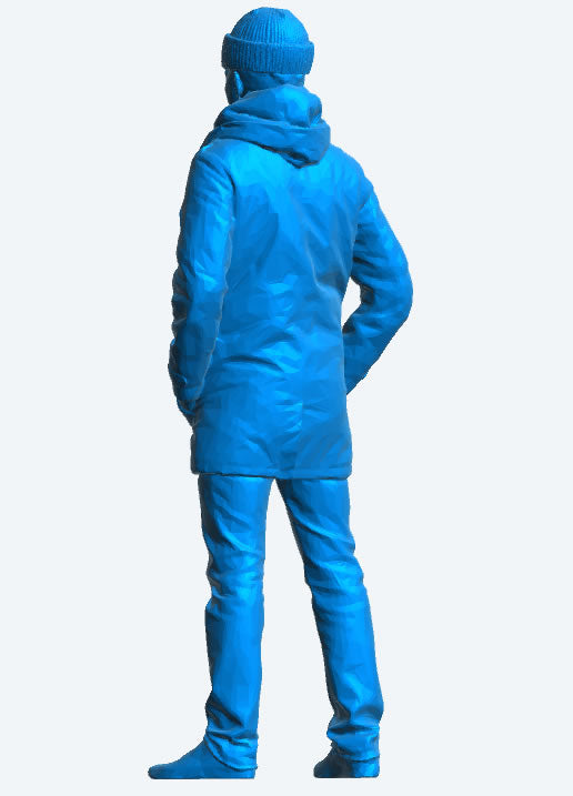 TG92B Model Deck Crewman in Duffle Coat & Wool Cap – Hands in Pockets