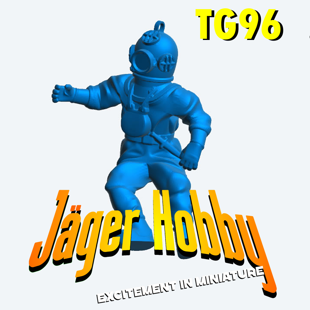 20th Century Deep Sea Diver Scale Model Figure TG96