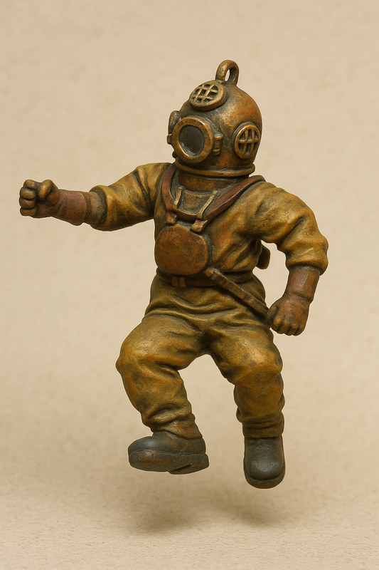 TG96 20th Century Deep Sea Diver – Brass Helmet, Lead Boots & Weight Belt
