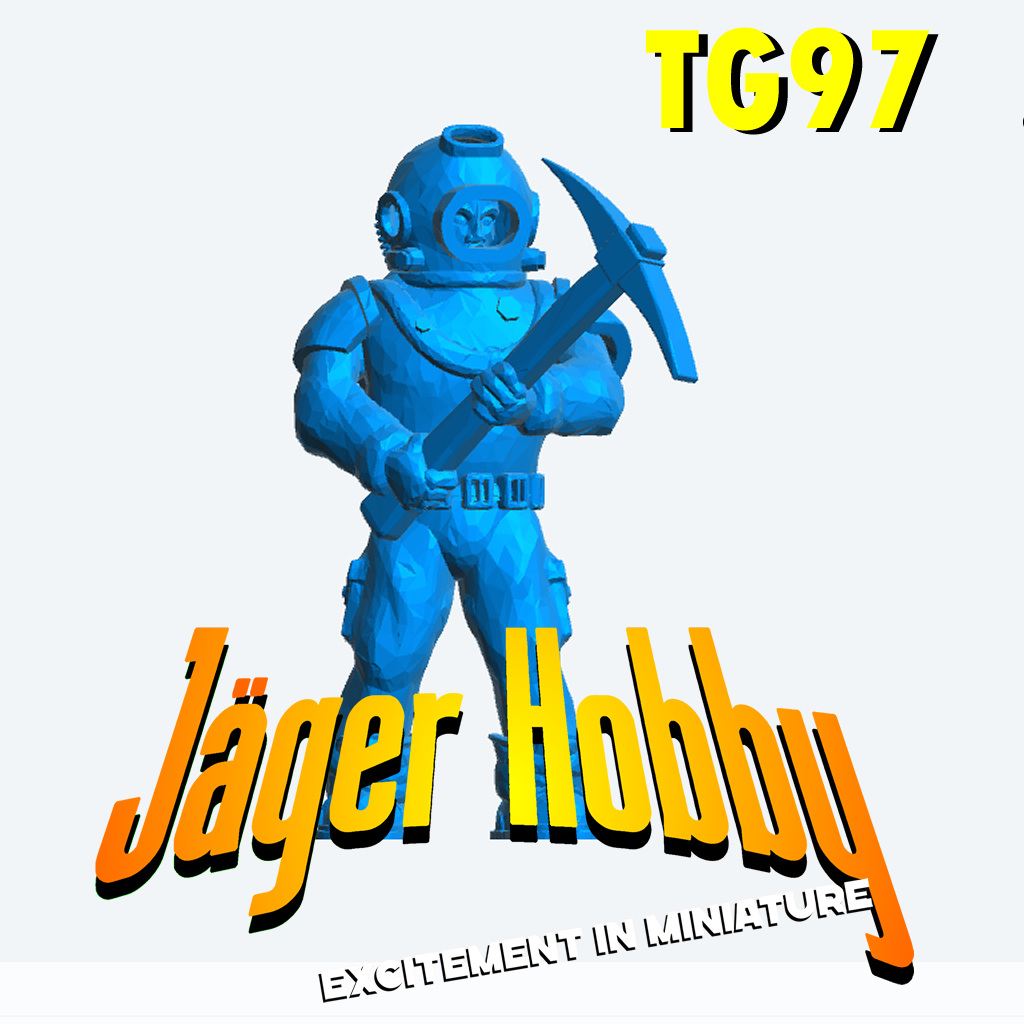 Deep Sea Diver model Brass Helmet, Lead Boots & Pickaxe TG97