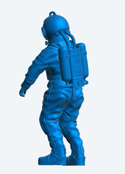 Model Figure Diver – Rebreather & Large Diving Helmet TG98