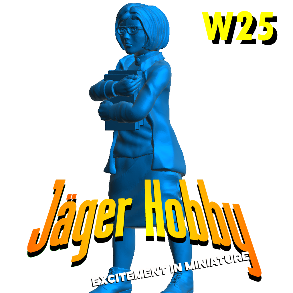 W25 – 1/32 Scale Model Figure The Librarian Multiple Scales Available