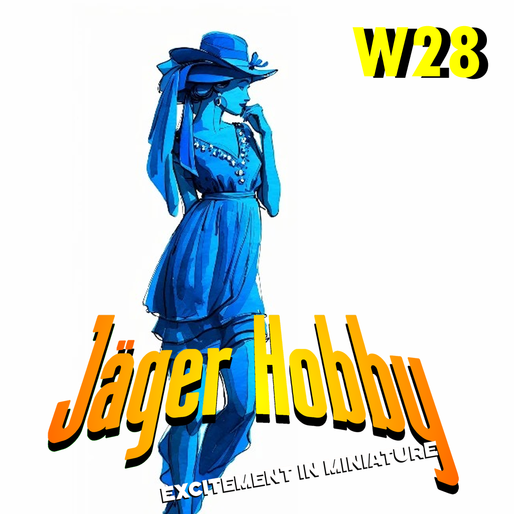 W28 – Scale Model Figure Saloon Girl Dancing