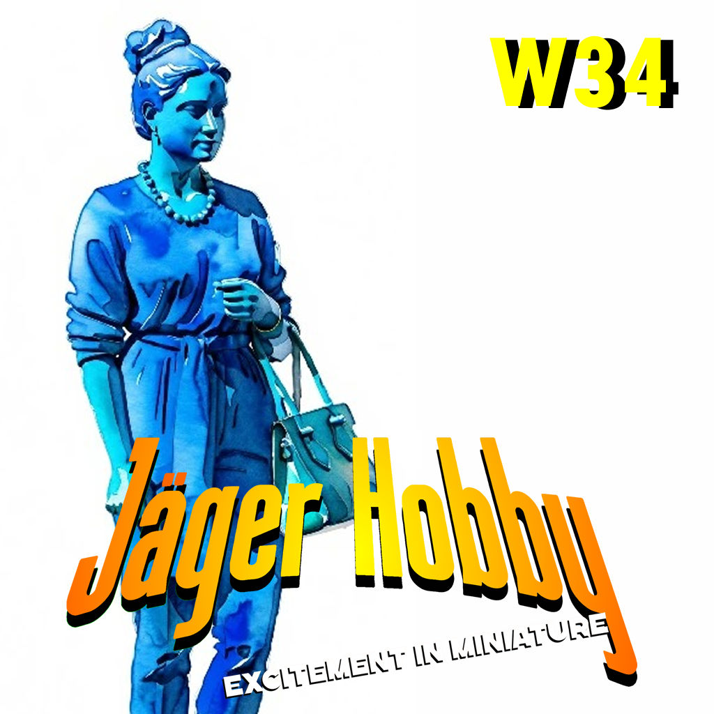 W33 – Scale Model Architecture Figure Woman Walking with Shopping Bag Multi Scale