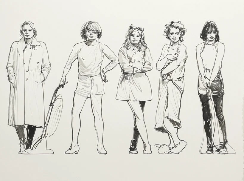 W73 Rock Vocalist – Domestic Parody Pose with Vacuum – UNPAINTED