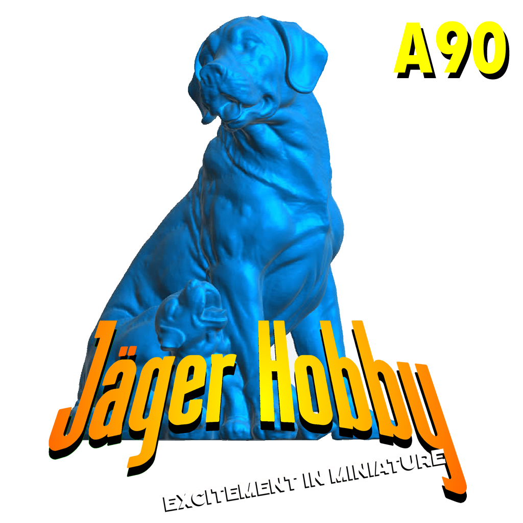 A90 Scale Model Labrador Feeding Puppies – Heartwarming Detail for Dioramas and RC Boat Displays