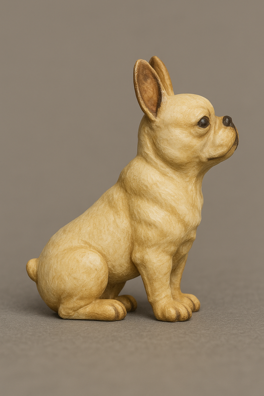 Scale Model Sitting French Bulldog RC Models & Dioramas A13