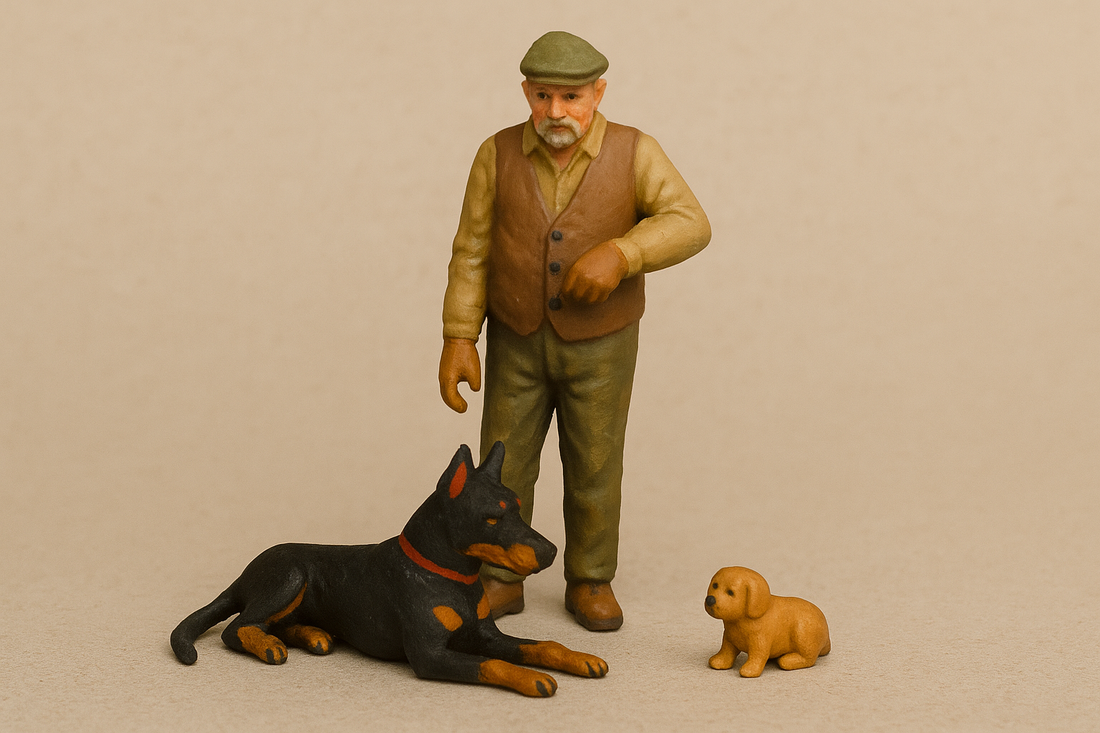 176 Model Doberman – Lying Down, Alert A19