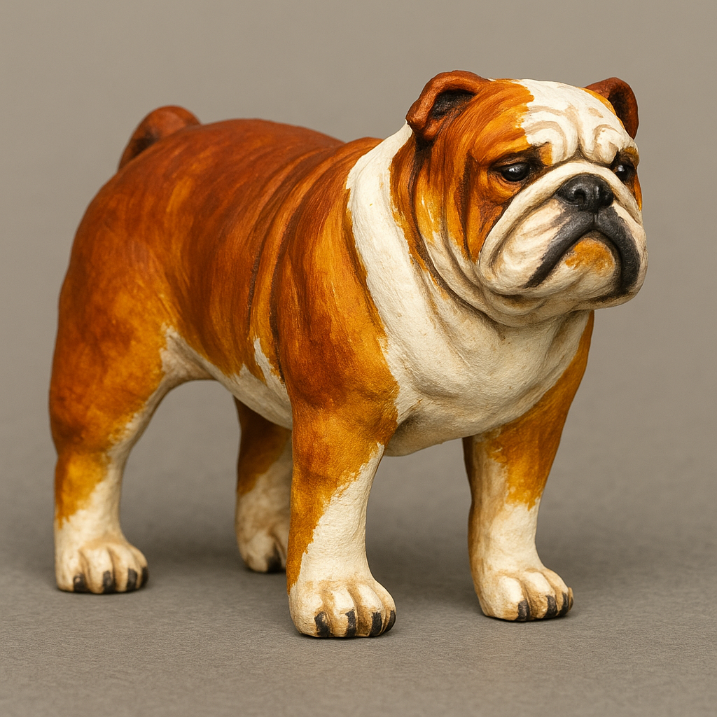 A25 English Bulldog – Highly Detailed Scale Model Figure