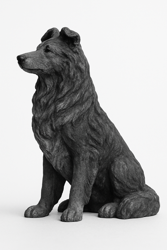 A4 Scale Model Border Collie Sheepdog Figure Unpainted