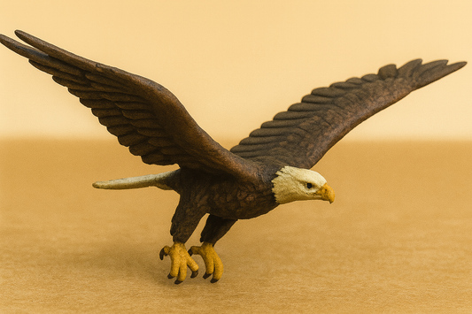 Unpainted Scale Eagle Flying for Wildlife, Adventure Dioramas A50