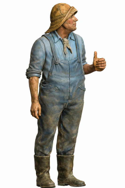 TG23B Scale Model Fisherman Captain Crew Figure Unpainted
