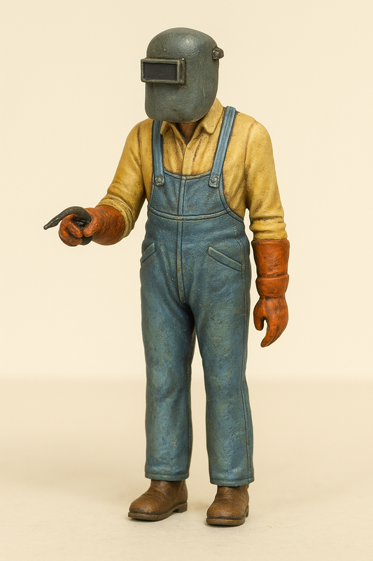 TG27C – Scale Model Welder Figure | Industrial & Shipyard Scene