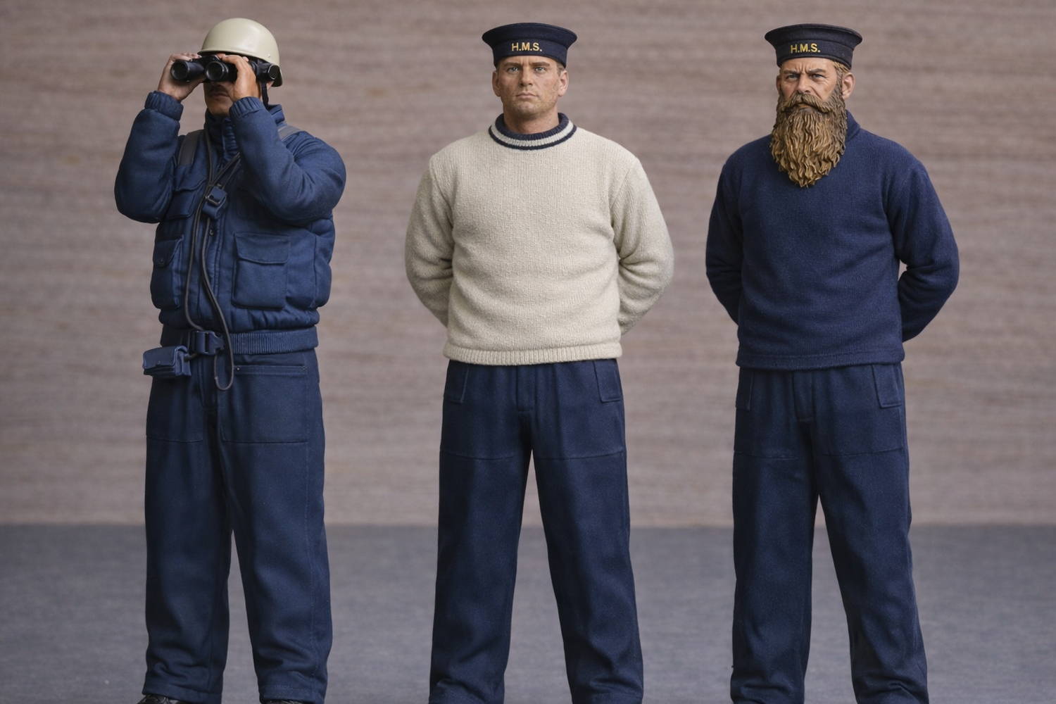Uniformed Naval and Commercial Scale Crew Figures