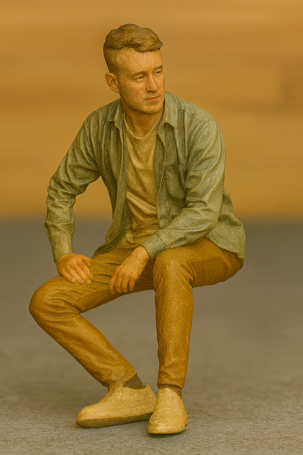 finely detailed male scale model figure