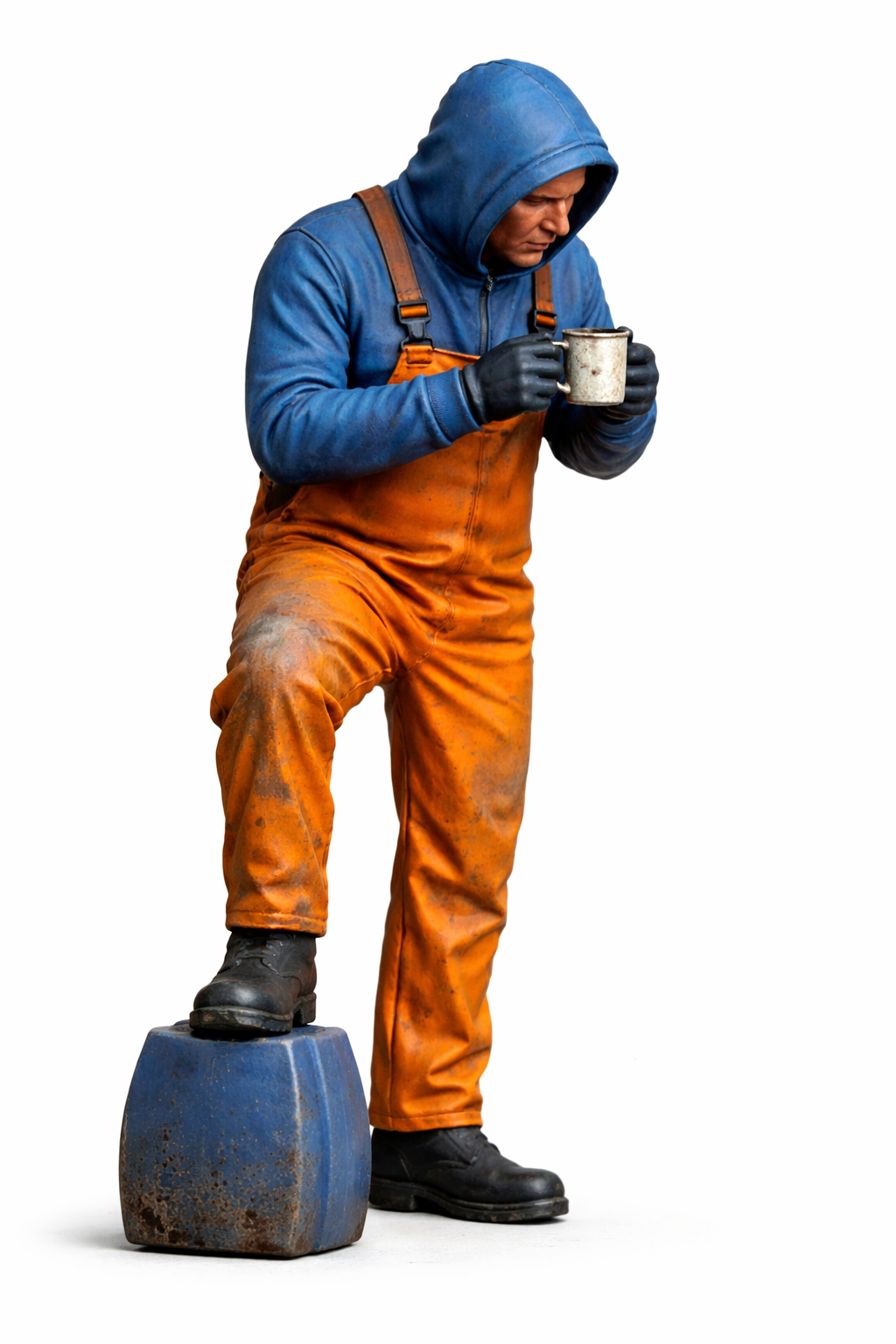 TG116 – Fisherman on lock – Tea Break Pose Unpainted
