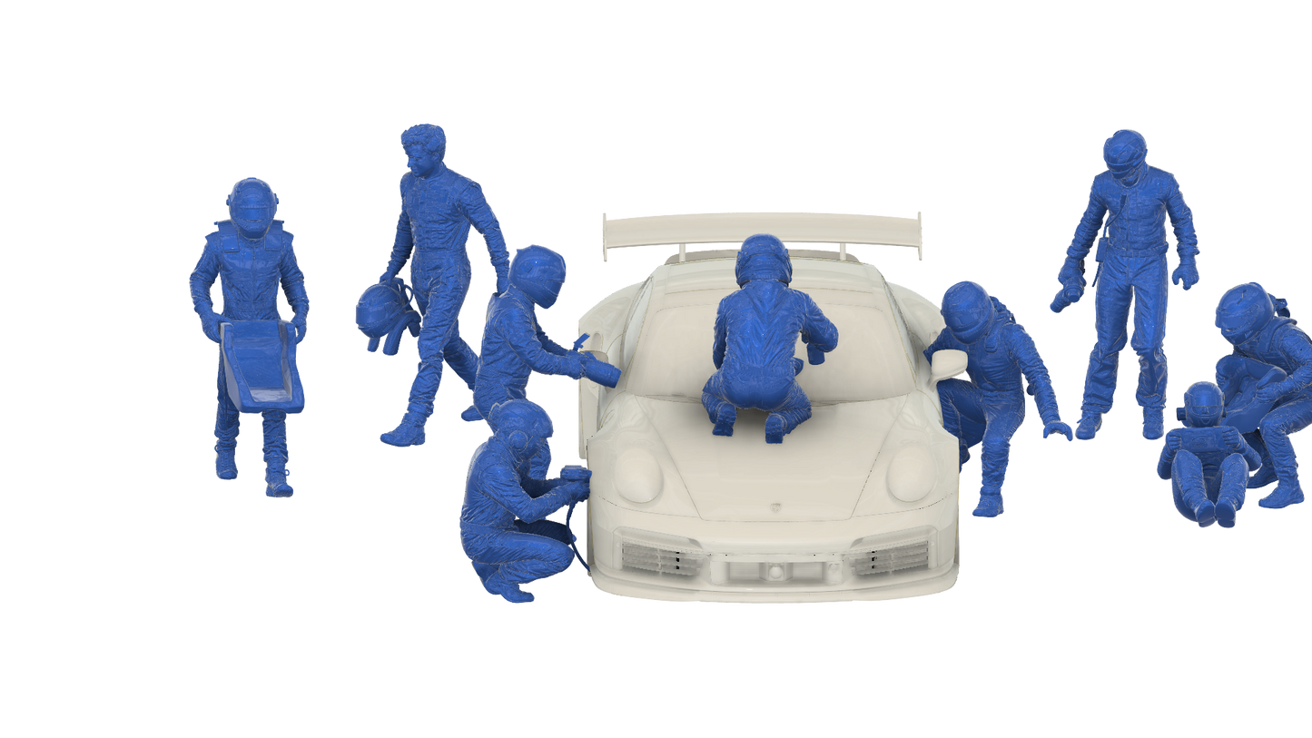 C36 WEC GT Pit Crew – Refuelling Technician Figure Unpainted
