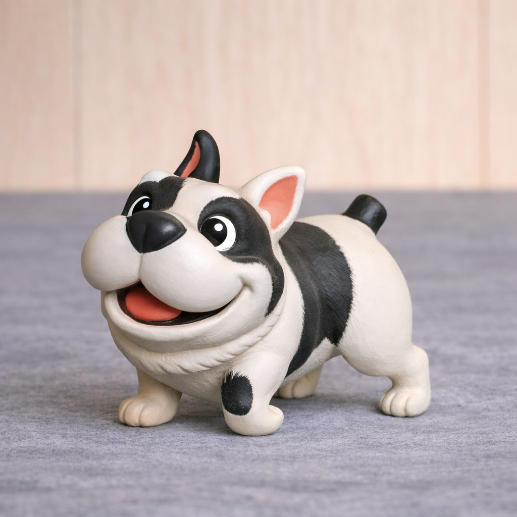 A88 Cute Friendly Cartoon Puppy  Unpainted