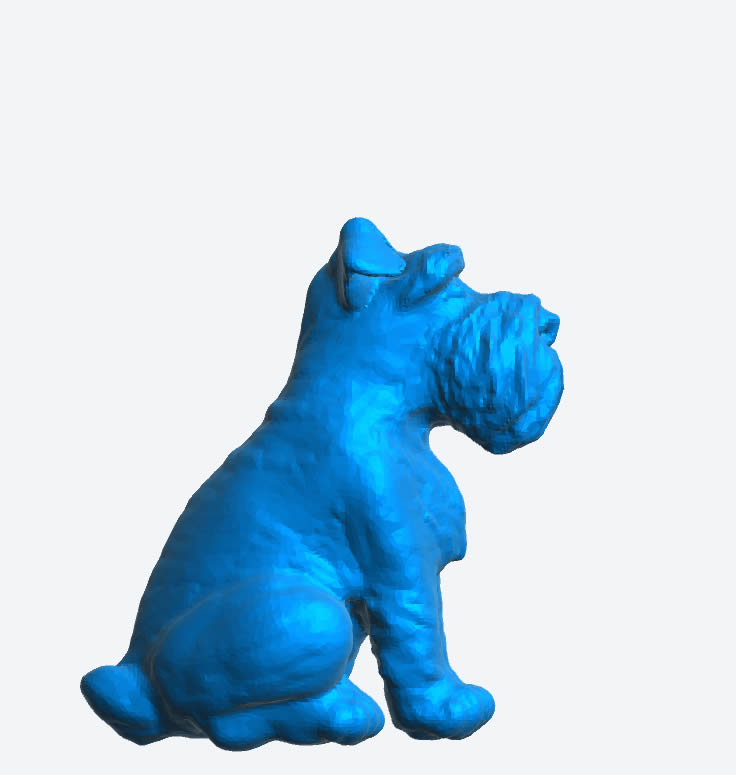A97 Miniature Schnauzer Dog – Unpainted Scale Model