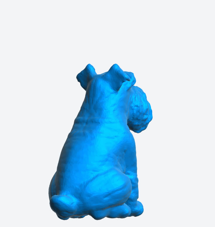 A97 Miniature Schnauzer Dog – Unpainted Scale Model