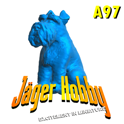 A97 Miniature Schnauzer Dog – Unpainted Scale Model