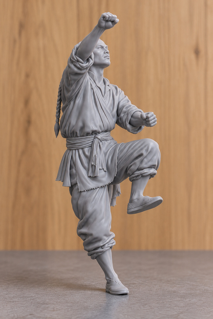JK5 Chinese Fishing Junk Crew Figure Climbing Rigging – Unpainted, Multi-Scale 1/96 to 1/8