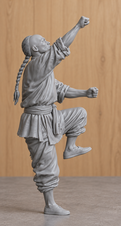 JK5 Chinese Fishing Junk Crew Figure Climbing Rigging – Unpainted, Multi-Scale 1/96 to 1/8