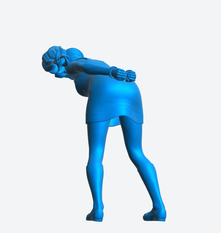 EMS1C Female Prisoner – Unpainted Scale Model Figure (Multi-Scale)