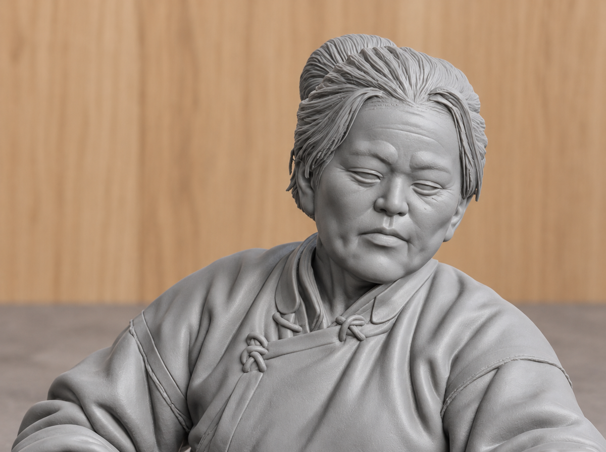 JK1 Female Chinese Fishing Junk Crew Figure – Unpainted Scale Model Ship Crew