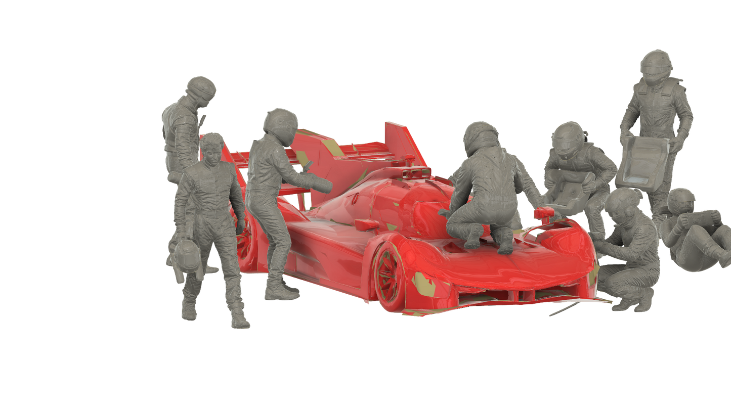 C36 WEC GT Pit Crew – Refuelling Technician Figure Unpainted