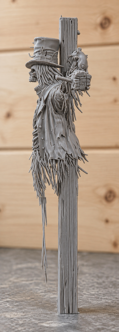 K3 – NEVER GIVE UP Undead Scarecrow – Unpainted Multi-Scale Resin Figure